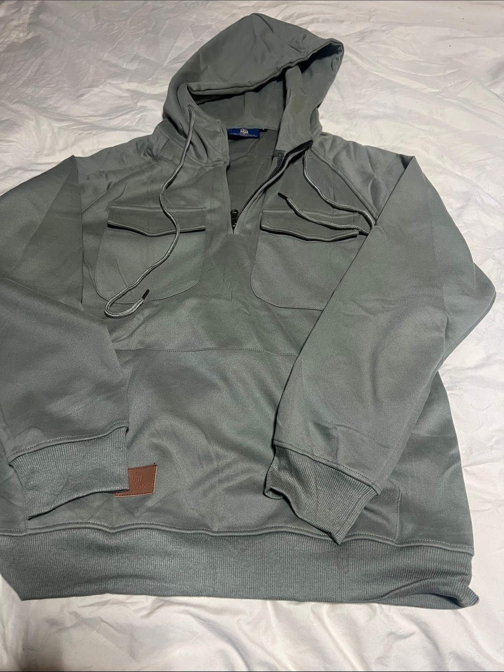 Herberton Men's Hooded Pullover Sweatshirt - Sage Green